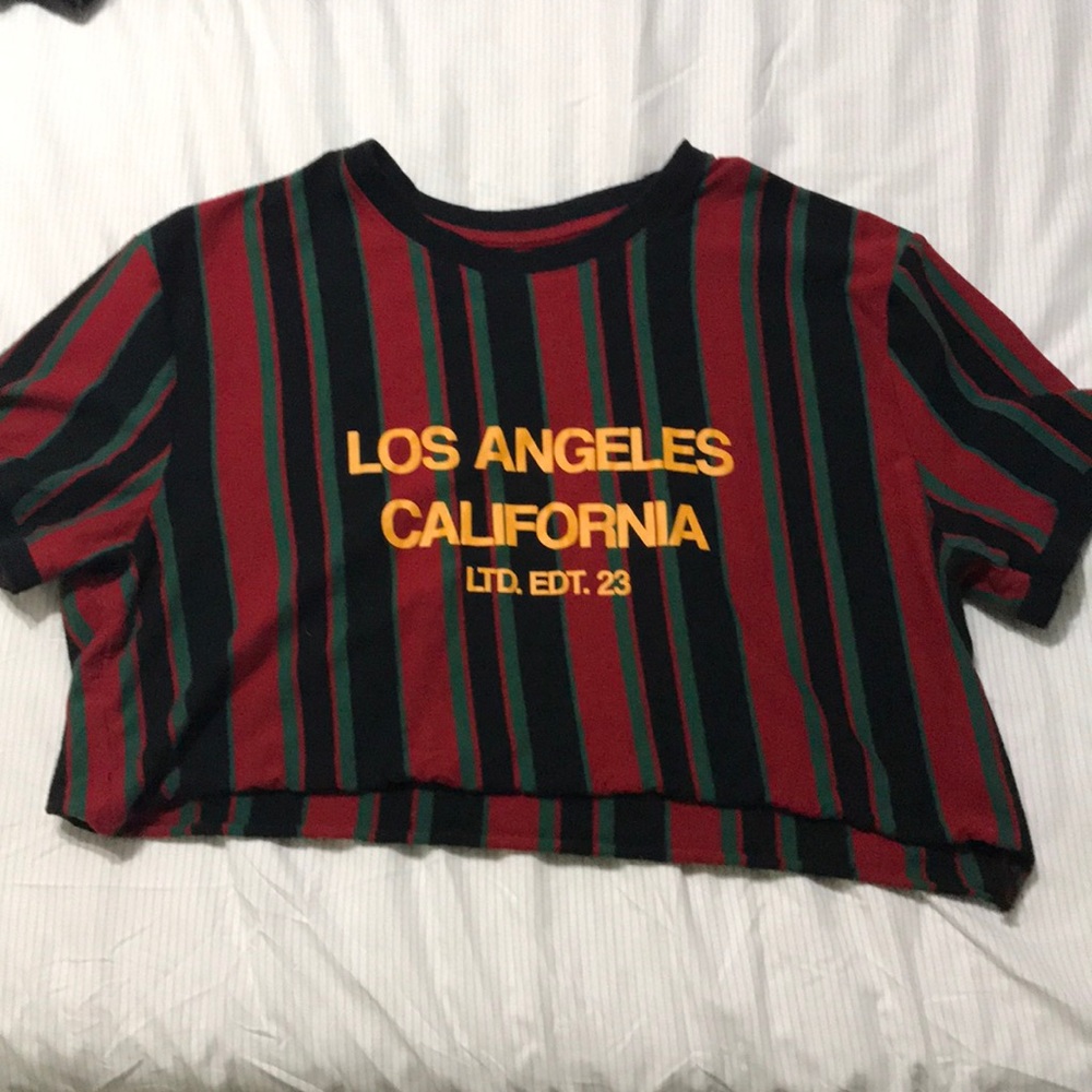 MULTI COLOR CROP TOP